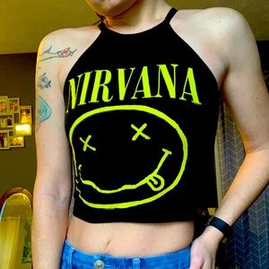 Nirvana crop tank top